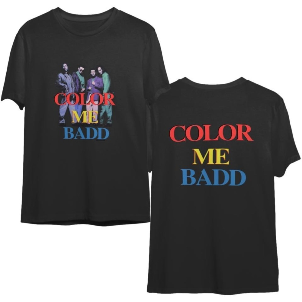 1991 Color Me Badd T Shirt 2 Sided shirt